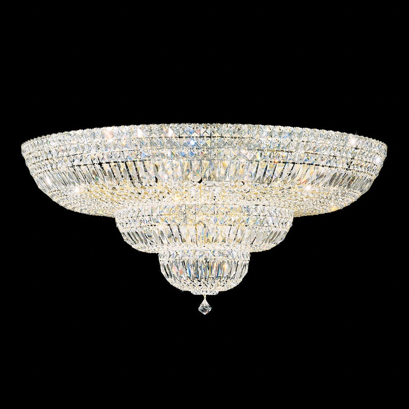 27 Light Close to Ceiling from the Petit Crystal Deluxe Collection by Schonbek Aurelia Optic Clear Crystal