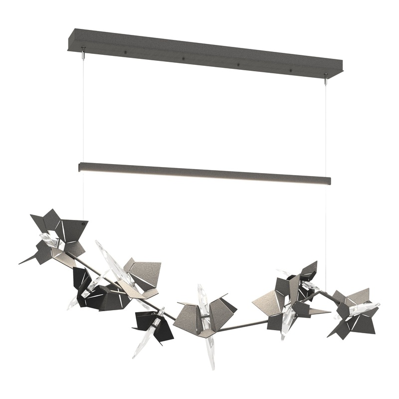 Belladonna LED Pendant Natural Iron Black