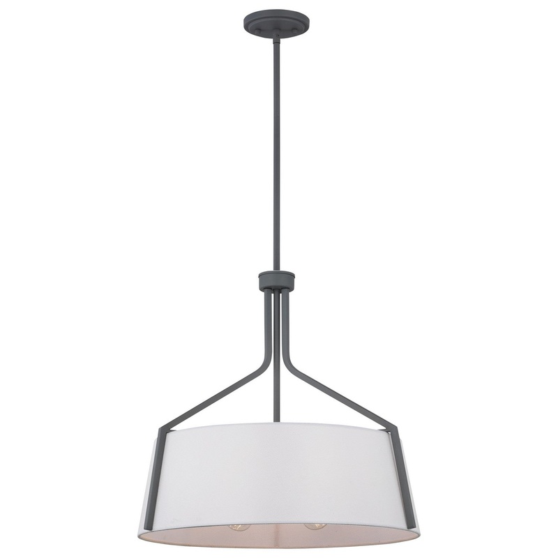 Four Light Pendant from the Livingston Collection in Putty Gray Finish by Nuvo Lighting