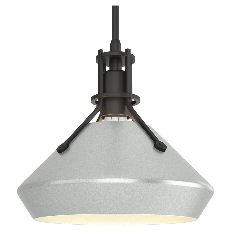 Henry Pendant with Chamfer Black Vintage Platinum