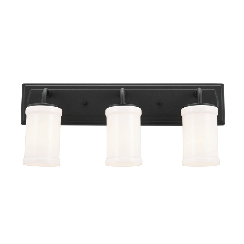 Kichler 55131BKT Three Light Bath, Textured Black
