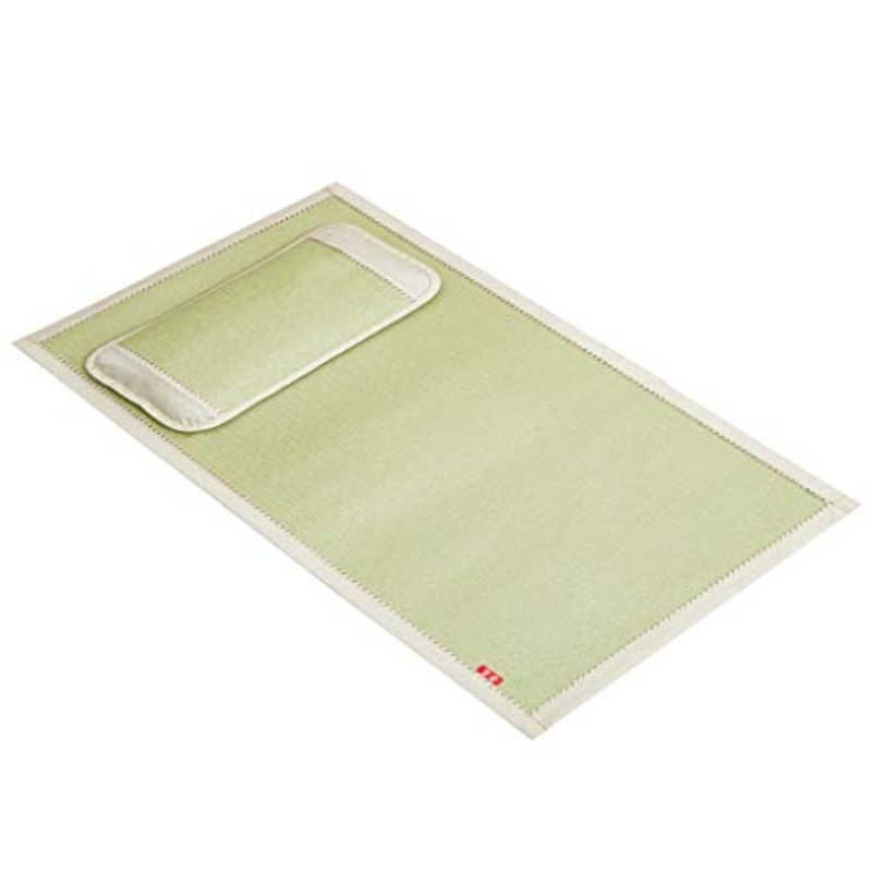 MBY Materassino in bamb, Culla Bambini Seta Ghiacciata Malacca Sedili Doppia Faccia Scuola Materna Pisolino Speciale Stuoia di Paglia (Size : 60140cm)