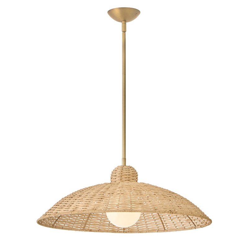 Pismo Large Pendant Lacquered Brass