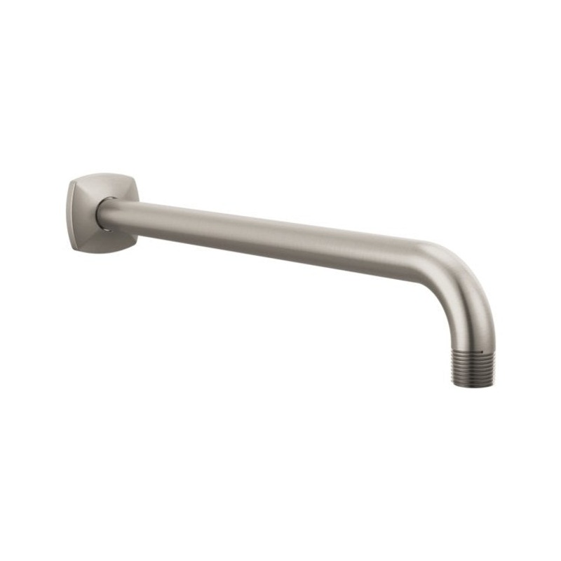 Shower Arm Allaria with Flange Brilliance Luxe Nickel 13 Inch 1/2″ NPT Brass Wall Mount