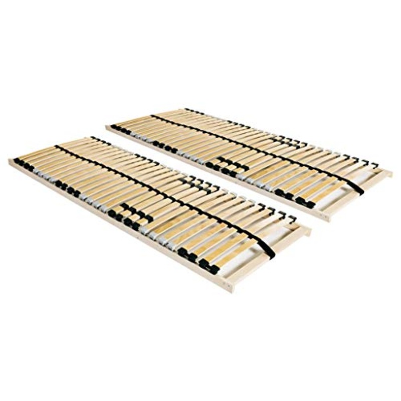 SKM Reti a Doghe 2 pz 7 Zone con 28 Doghe in Legno 90×200 cm (21.3kg)