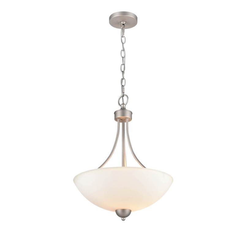 Two Light Pendant from the Ivey Lake Collection in Satin Nickel Finish by Millennium