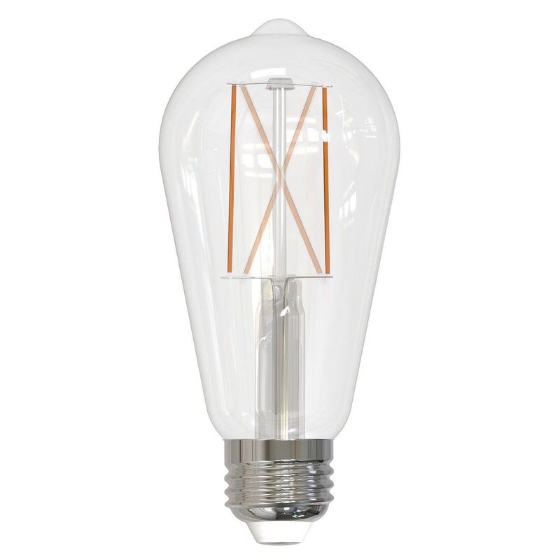 8.5 Watt ST18 Clear, 800  Lumens, E26 base, 120 Volt Light Bulb by Bulbrite