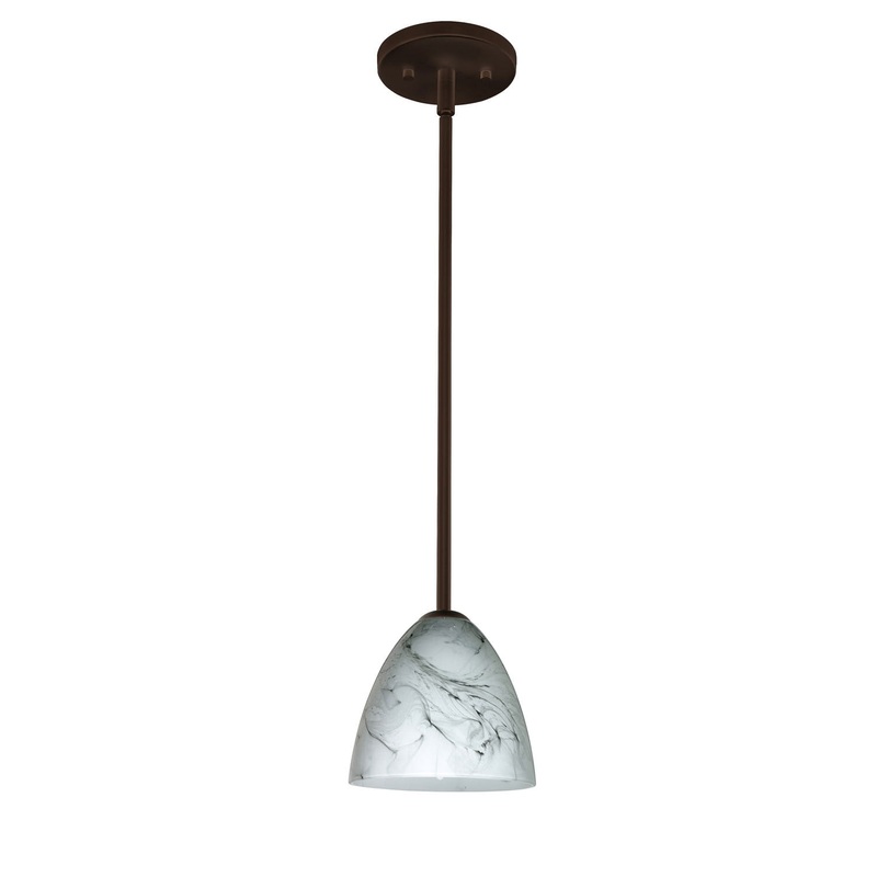 Besa 1TT-4470MG-BR Vila One Light Pendant Bronze
