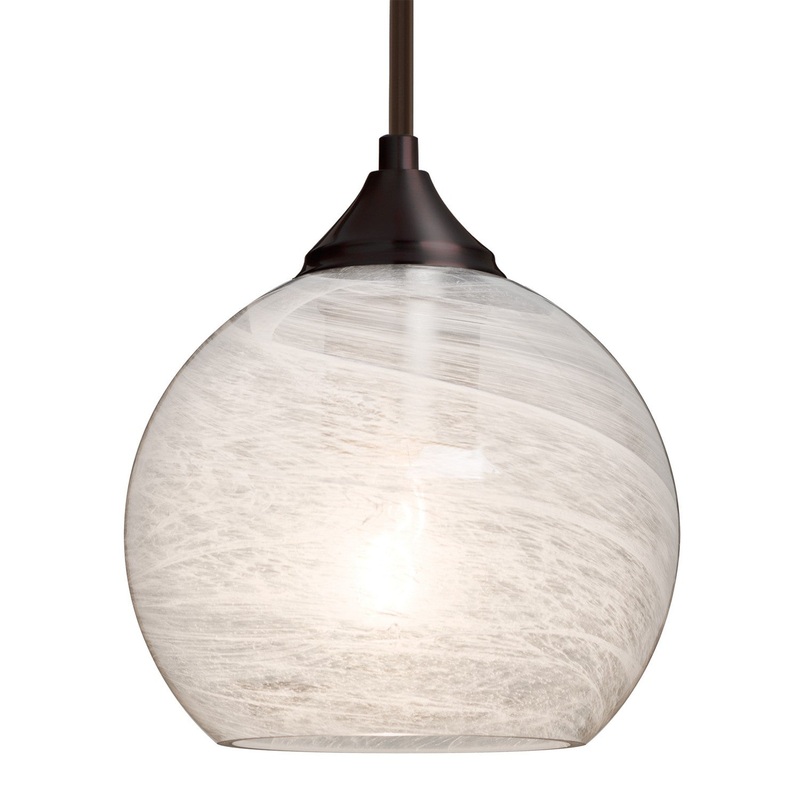 Besa 1TT-JILLYCL-BR Besa Jilly Stem Pendant One Light Pendant Bronze