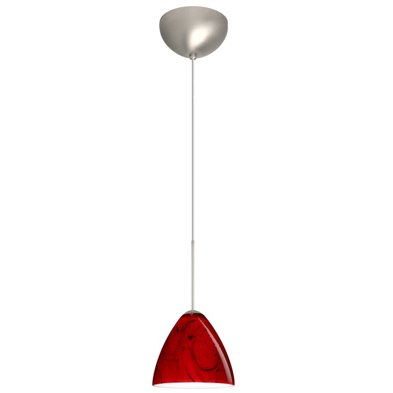 Besa 1XC-1779MA-LED-SN Mia One Light Pendant Satin Nickel