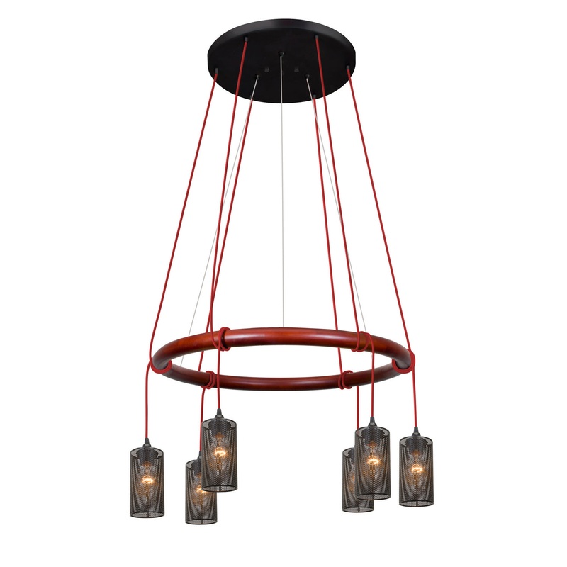 Besa CIRQUE-120V-EDIL-RD-MS Cirque LED Pendant