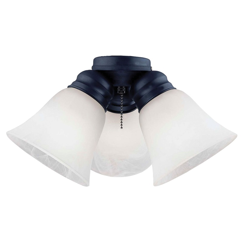 Craftmade LKE635MBK Three Light Kits Three Light Energy Star Fan Light Kit Matte Black (Discontinued)