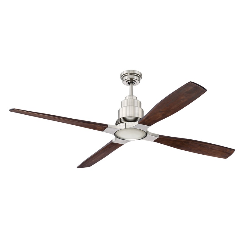 Craftmade RIC60BNK Ricasso 60″Ceiling Fan Brushed Polished Nickel (Discontinued)