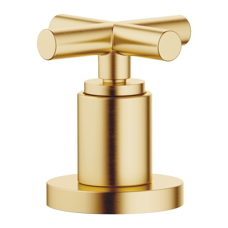 Diverter Trim TARA Two-Way Brushed Durabrass 1 Cross ADA for Deck Mount Tub