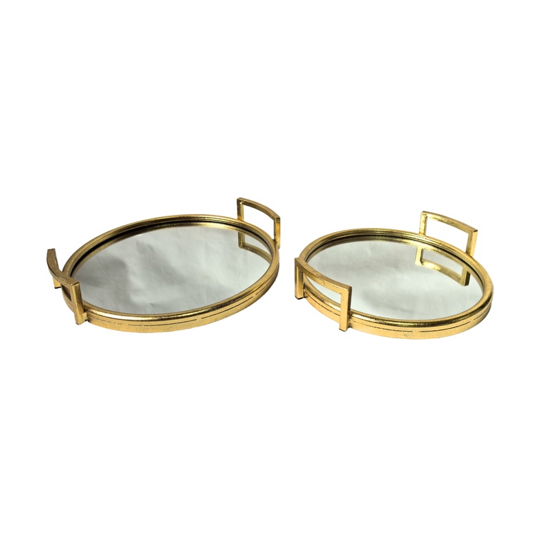 Eliza Round Tray – Small – Gold