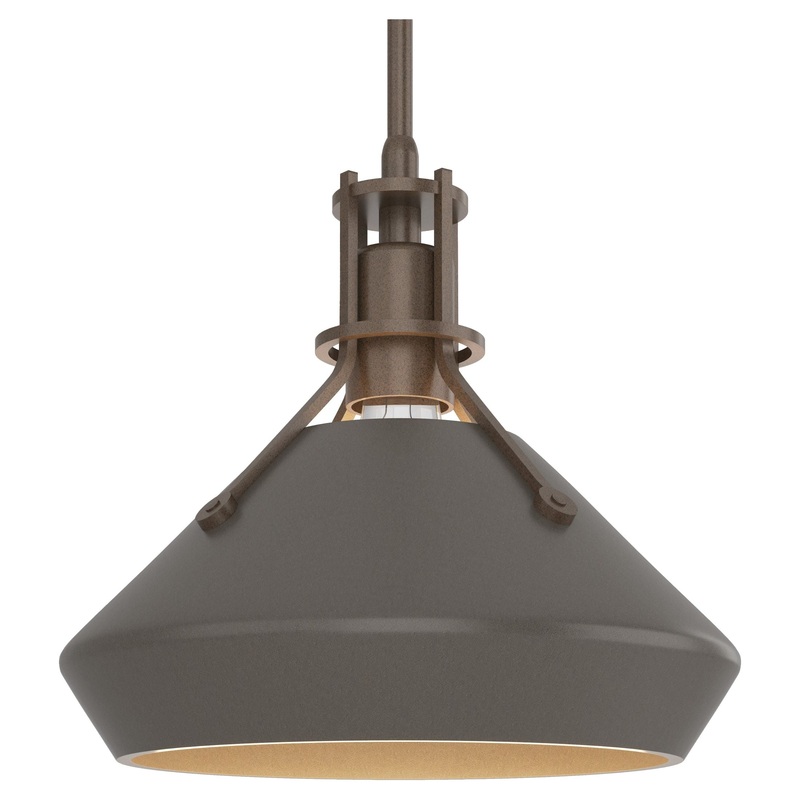 Henry Pendant with Chamfer Bronze Dark Smoke