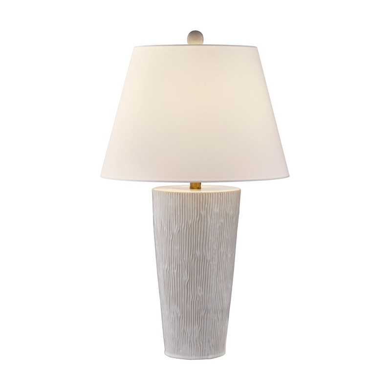 James 1-Light Table Lamp Distressed White