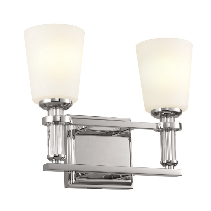 Kichler 55146PN Two Light Bath, Polished Nickel