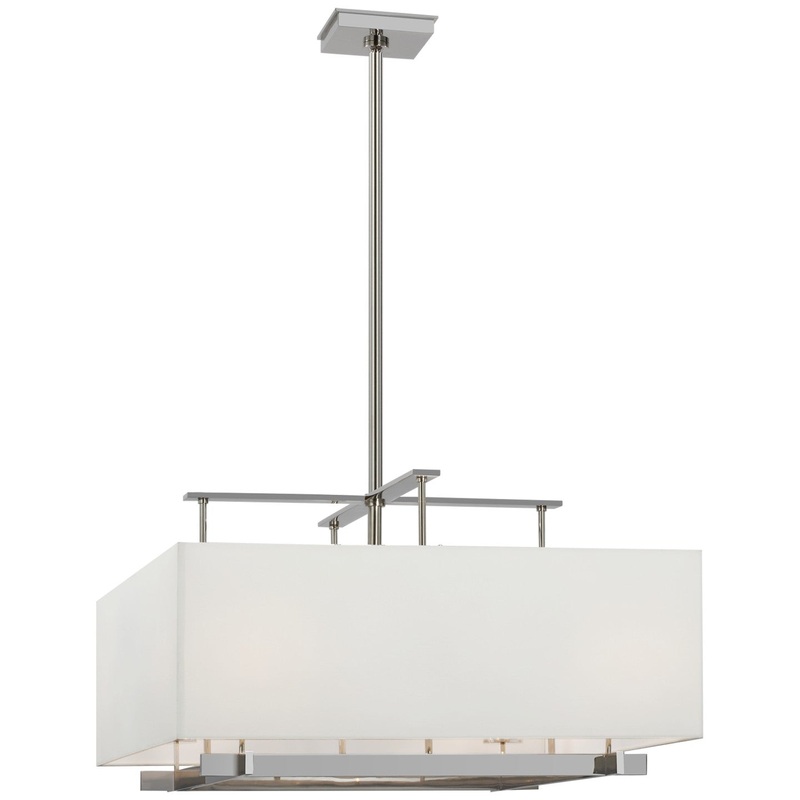 LED Pendant from the Jase Collection in Polished Nickel Finish by Visual Comfort Signature