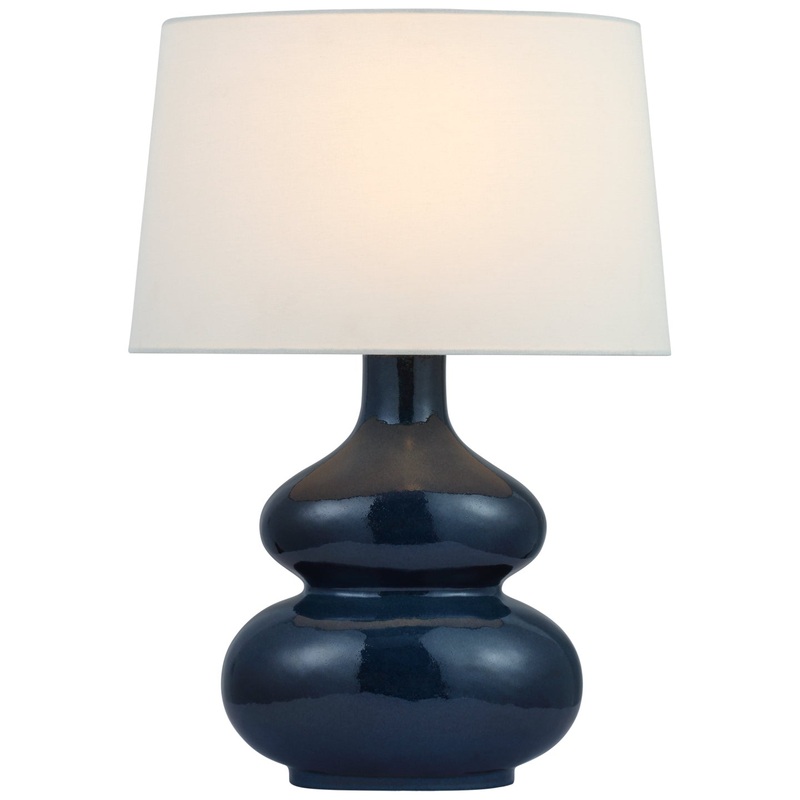 LED Table Lamp from the Lismore Collection in Mixed Blue Brown Finish by Visual Comfort Signature