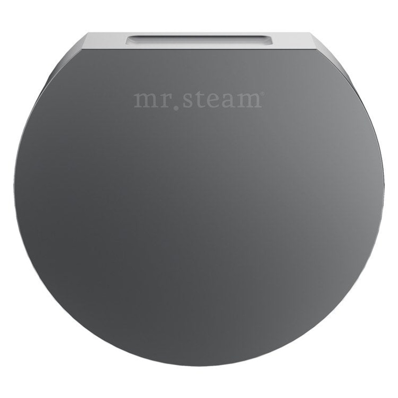 Steamhead Aroma Designer Finish Round with Aromatherapy Reservoir Solid Brass Satin Steel 3 Inch