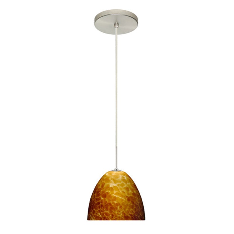 Besa 1BT-757218-SN Sasha One Light Pendant Satin Nickel