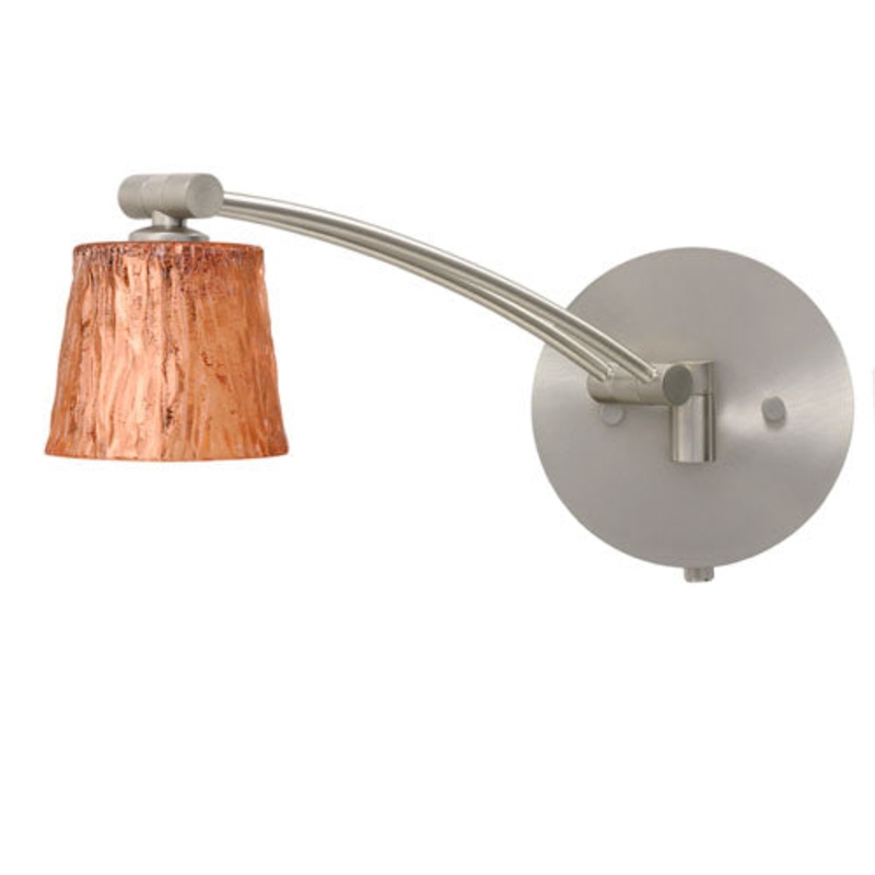 Besa 1WW-5145CF-SN Nico One Light Swing Arm Wall Sconce Satin Nickel (Discontinued)