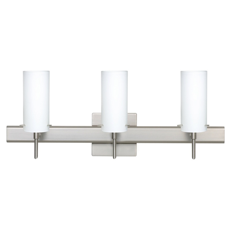 Besa 3SW-440307-SN-SQ Copa Three Light Wall Sconce Satin Nickel