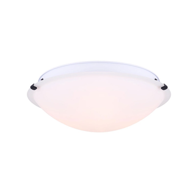 Canarm IFM1616BK-O 9 Series Three Light Flush Mount Black