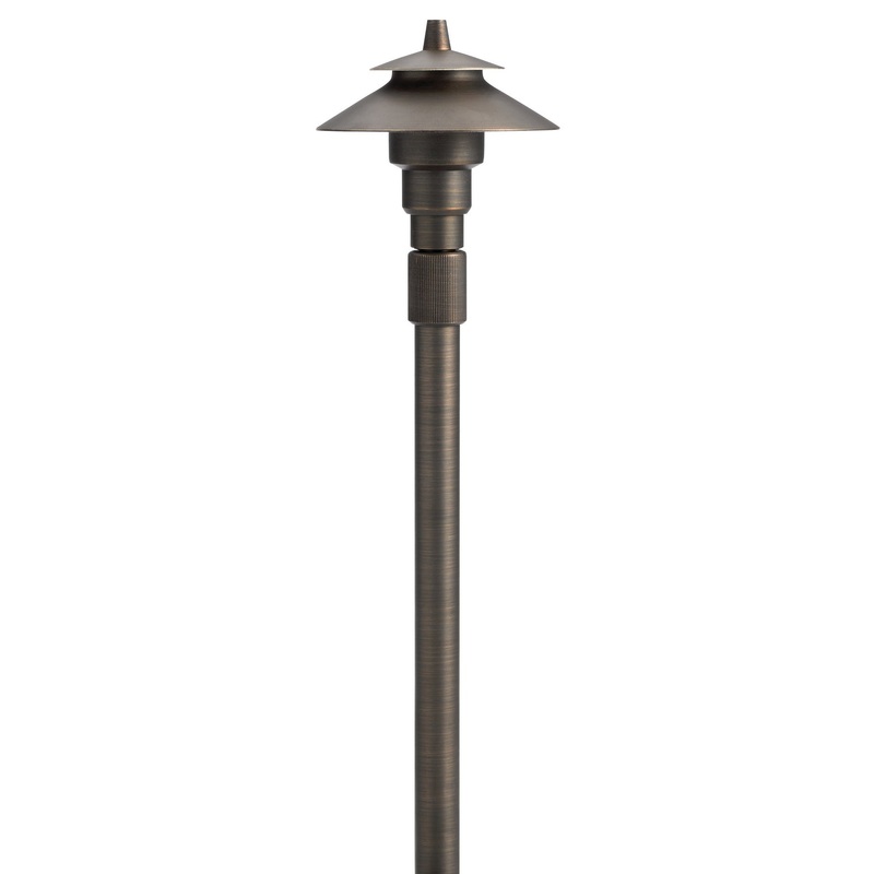 Kichler 15502CBR One Light Path Light, Centennial Brass