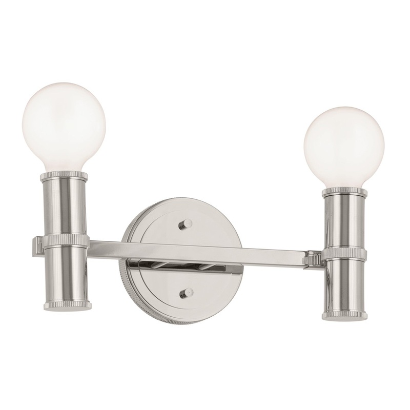 Kichler 55158PN Two Light Bath, Polished Nickel