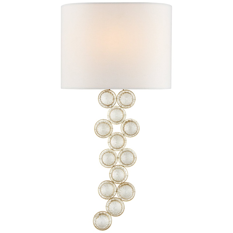 One Light Wall Sconce from the Milazzo Collection in Gild And Crystal Finish by Visual Comfort Signature