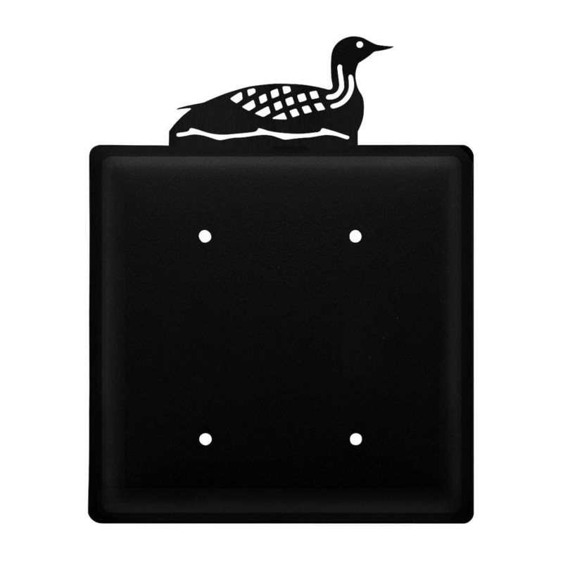 Village Wrought Iron ECC-116 Double Loon Double Elec Cover CUSTOM Product