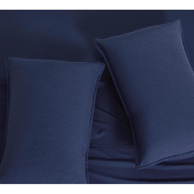 Bamboo Microfibre Standard Pillowcase x2 (one pair) – Navy