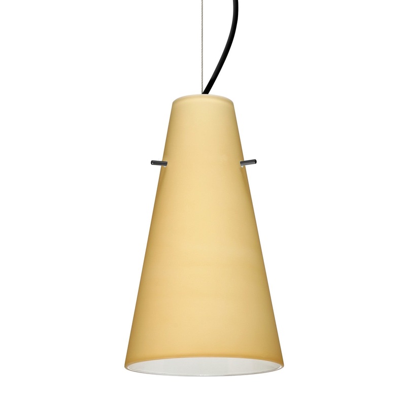 Besa 1KX-4124VM-BK Besa Cierro Cable Pendant One Light Pendant Black