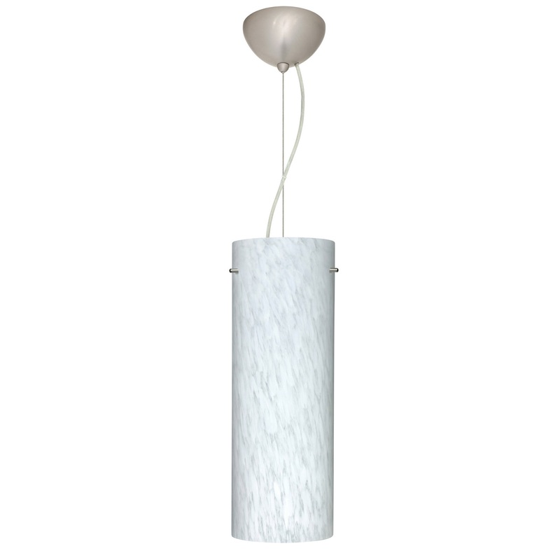 Besa 1KX-412819-LED-SN Tondo One Light Pendant Satin Nickel