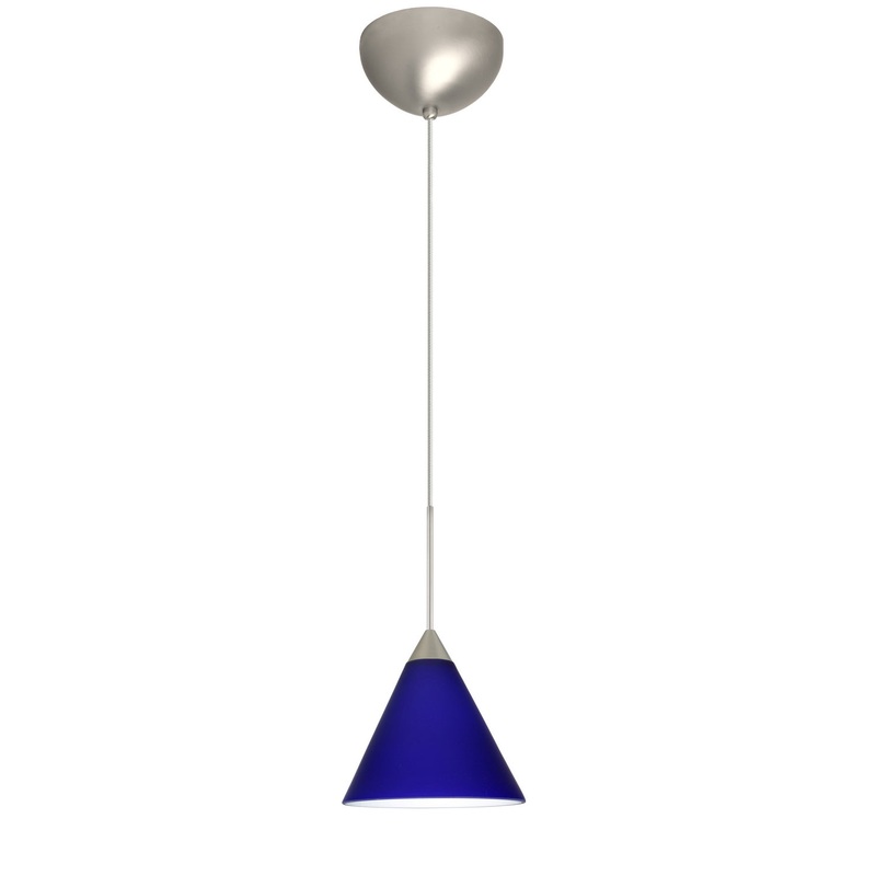 Besa 1XC-5121CM-LED-SN Kani One Light Pendant Satin Nickel (Discontinued)