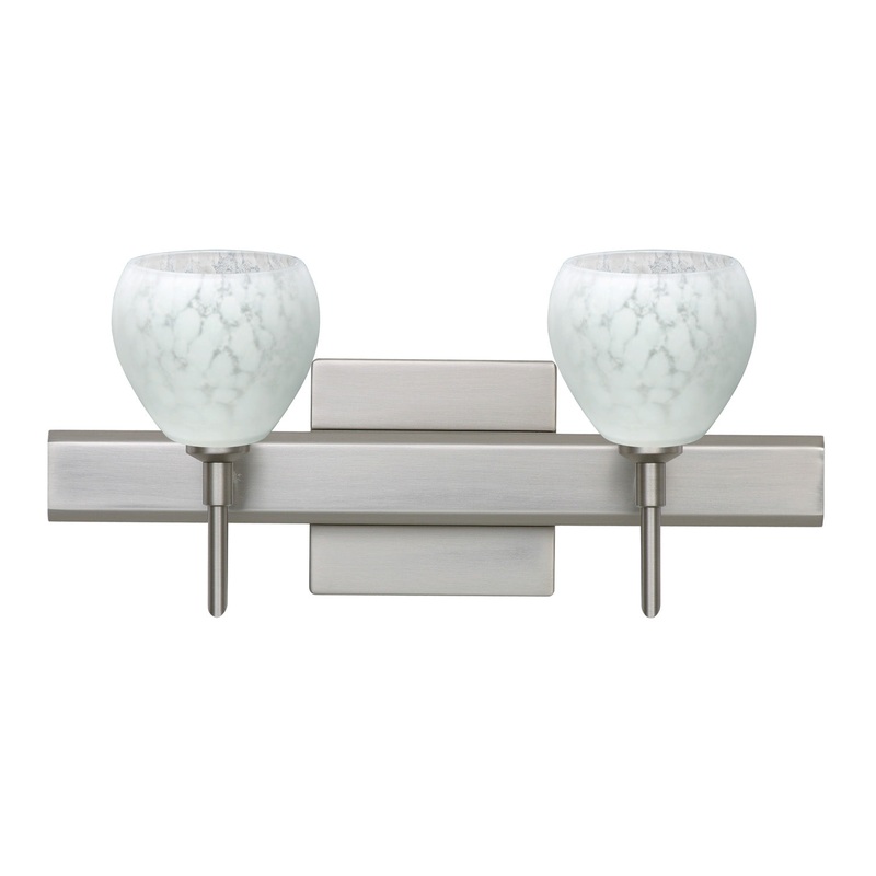 Besa 2SW-560519-SN-SQ Tay Tay Two Light Wall Sconce Satin Nickel