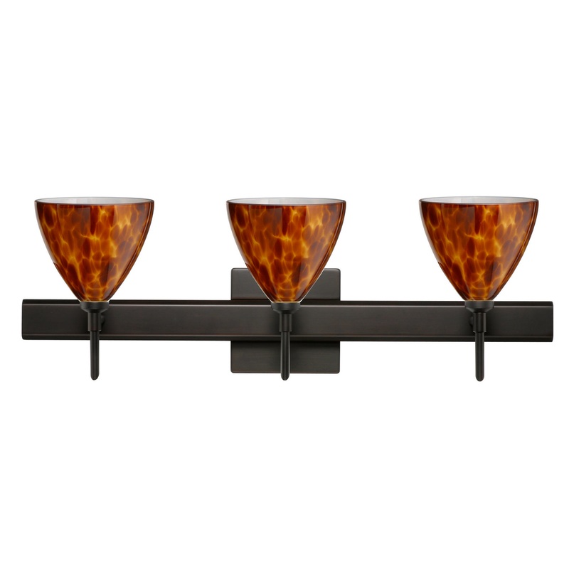 Besa 3SW-177918-BR-SQ Mia Three Light Wall Sconce Bronze