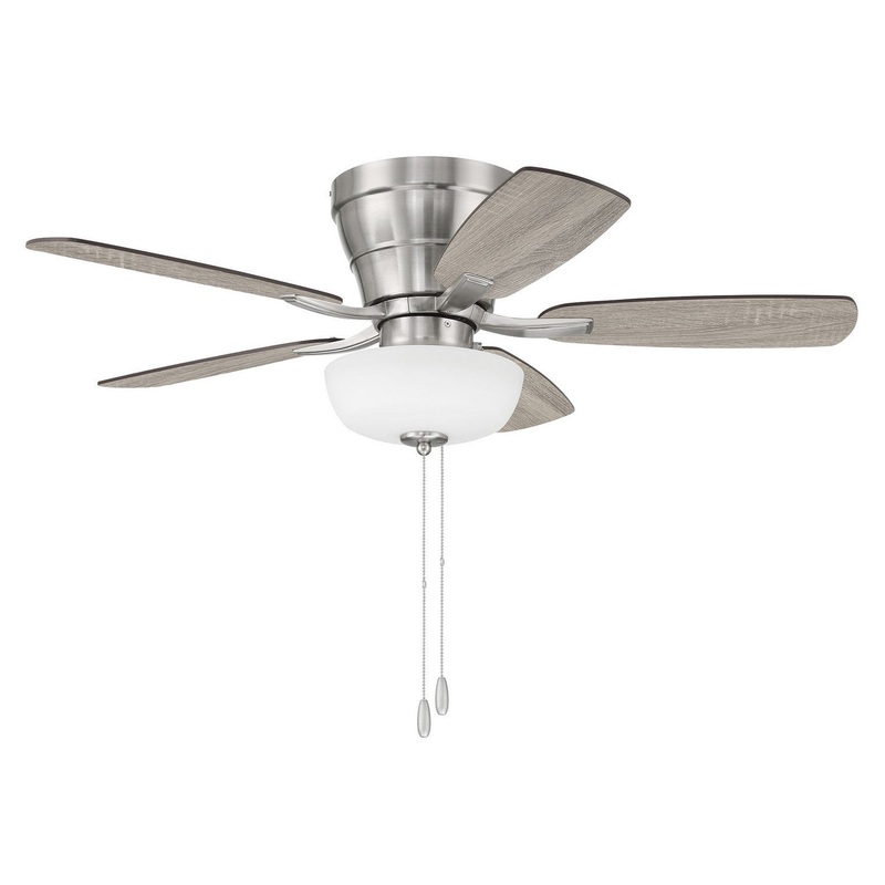 Craftmade WHL42BNK5C1 Wheeler 42 2-Light Bowl 42″Ceiling Fan Brushed Polished Nickel