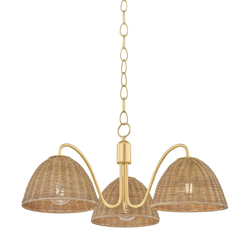 Katniss Chandelier Aged Brass
