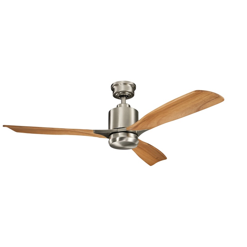 Kichler 300027BSS 52″ Ceiling Fan, Brushed Stainless Steel