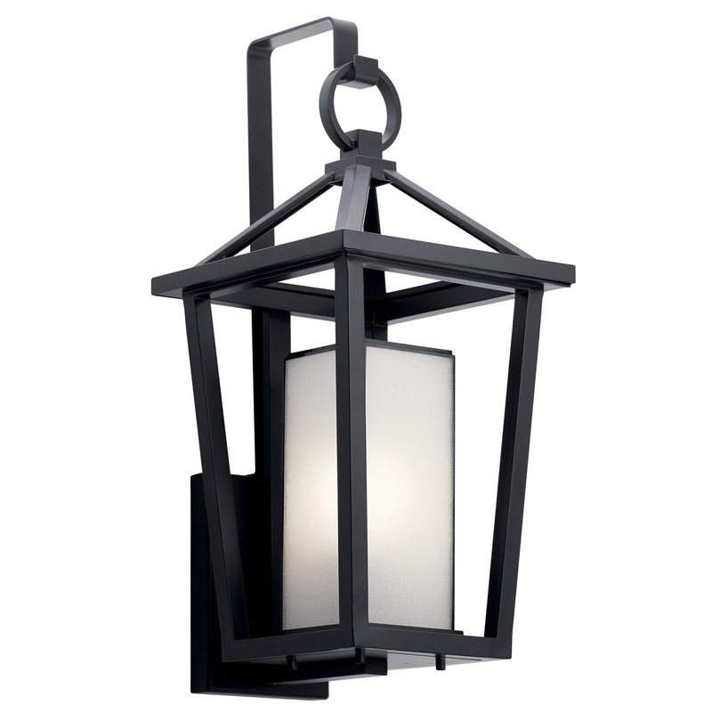Kichler 49877BK One Light Outdoor Wall Mount, Black