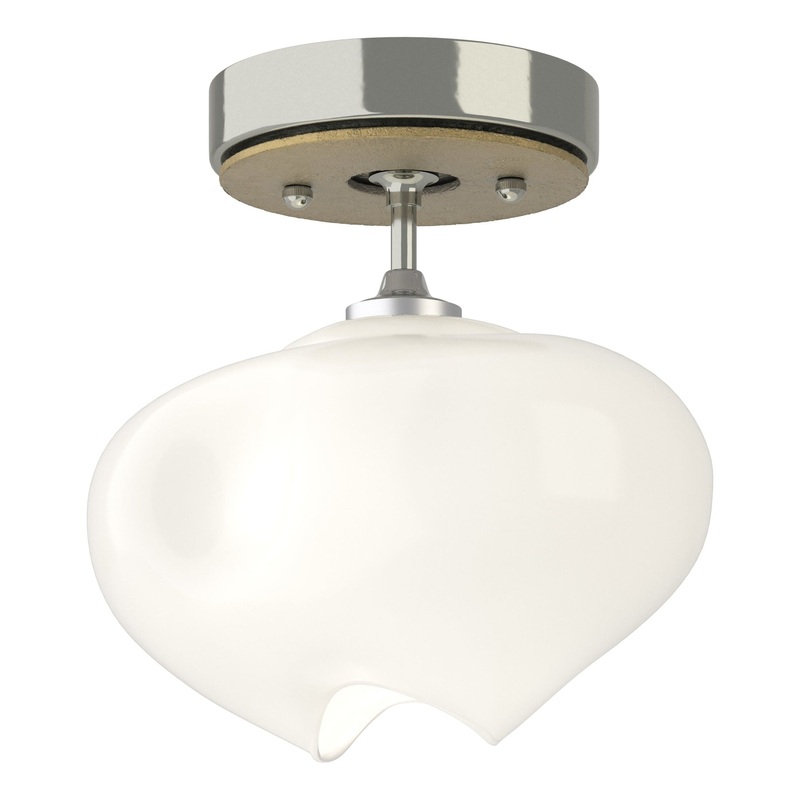 Ume 1-Light Semi-Flush Sterling Modern Brass
