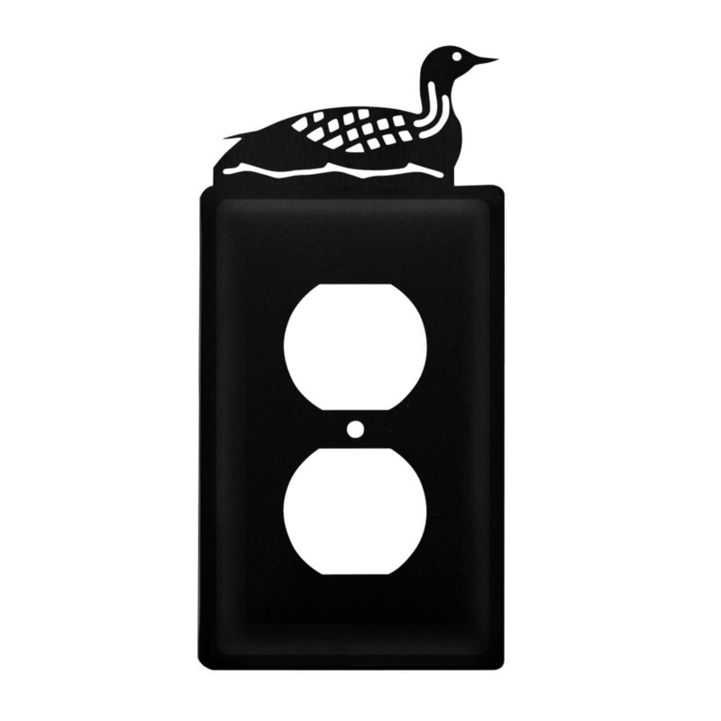 Village Wrought Iron EO-116 Single Loon Single Outlet Cover