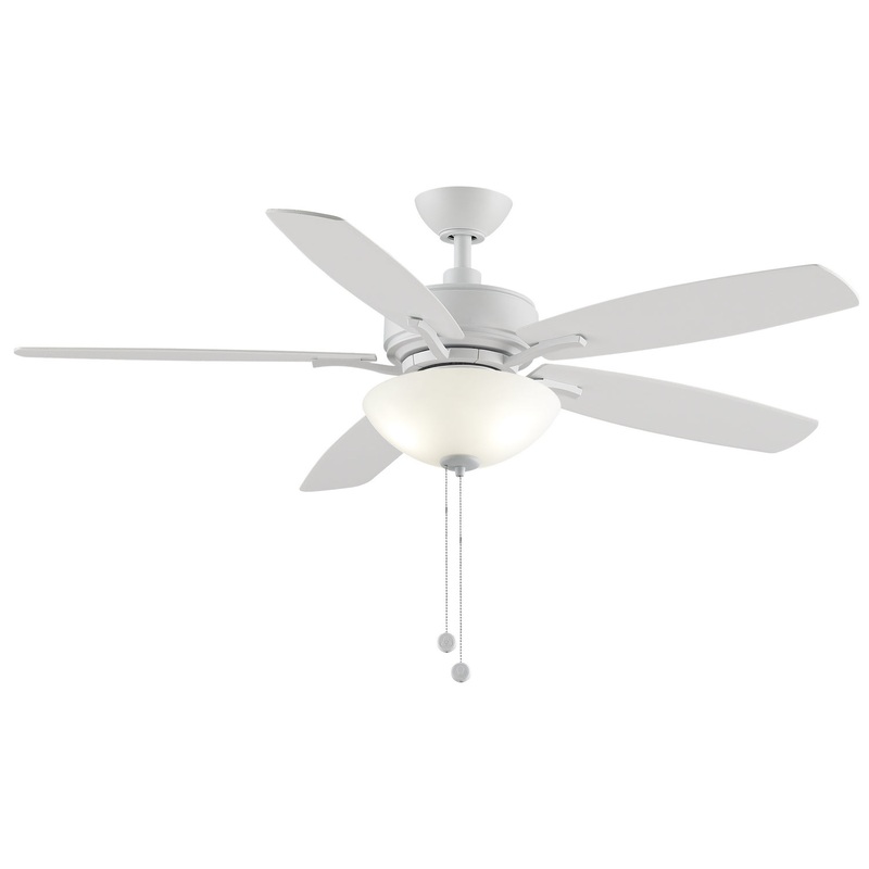 52″Ceiling Fan from the Aire Deluxe Collection in Matte White Finish by Fanimation