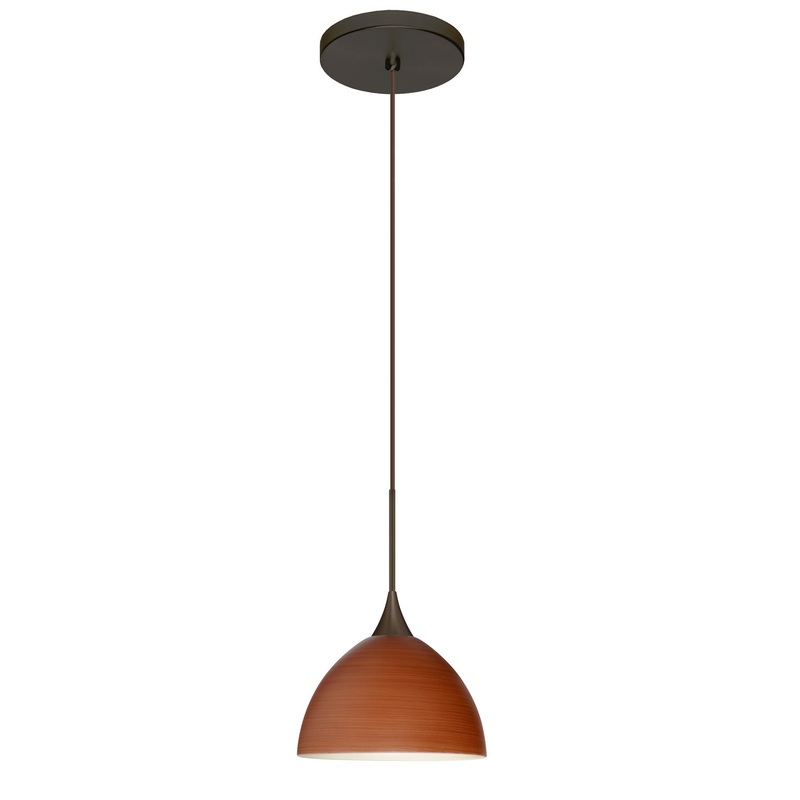Besa 1XT-4679CH-LED-BR Brella One Light Pendant Bronze