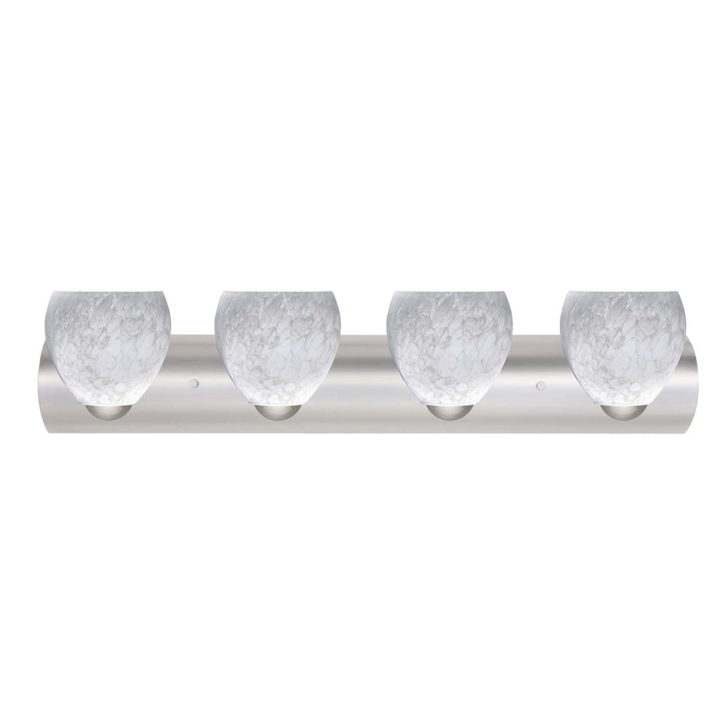 Besa 4WZ-412219-SN Bolla Four Light Wall Sconce Satin Nickel (Discontinued)