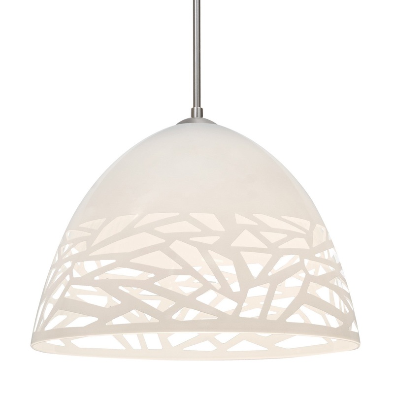 Besa J-KIEVWH-SN Besa Kiev Pendant One Light Pendant Satin Nickel