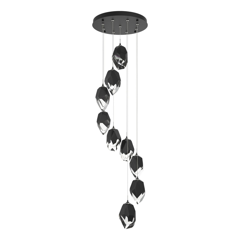 Chrysalis 9-Light Large Crystal Pendant Black Black Crystal (BP)